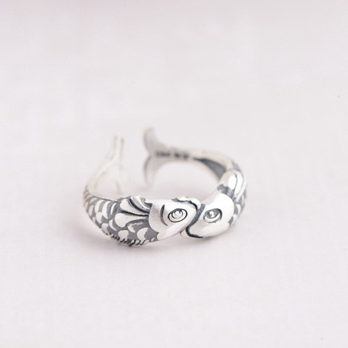 Fische damen ring sterling - damen,