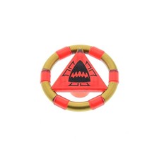 1x Lego Ring transparent rot