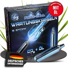 1 x Fritz-Cell Ventil Wartungskapseln (5er) 12g Co2 Kartuschen für Gotcha, Airs