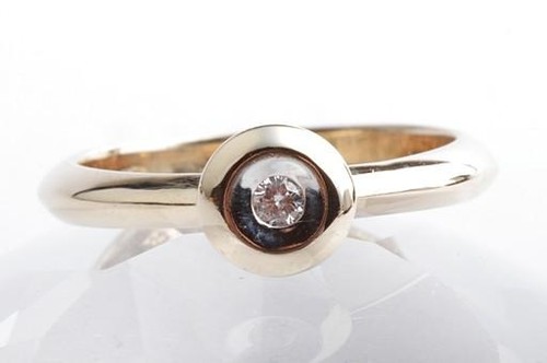 Brillant diamant ring - ring, 585