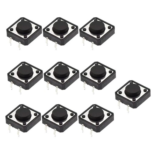 10x taster 12x12x5mm tht - 10x,