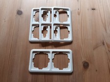 Siemens EIB KNX Delta Profil Rahmen 2 fach Titanweiss 5TG1-812 4 Stück