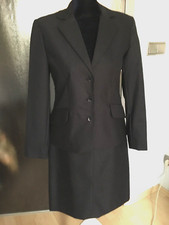 Kostüm / Hosenanzug  Gr. 36 reine  Wolle   dunkelblau  NEU !!!