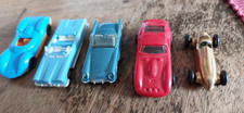 5 alte Miniautos Kunststoff Sportwagen Miniatur Modellbau 4 bis 5,5 cm