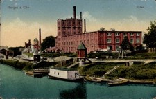 Ak Torgau an der Elbe, Hafen -