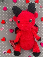 Teufel Rot Mit Flügel Herz