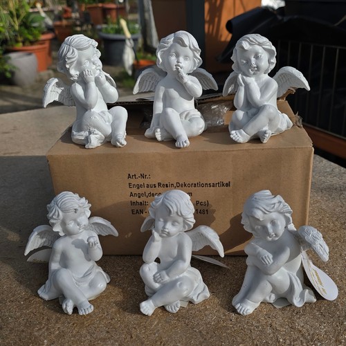 6er set deko engel - deko, figuren