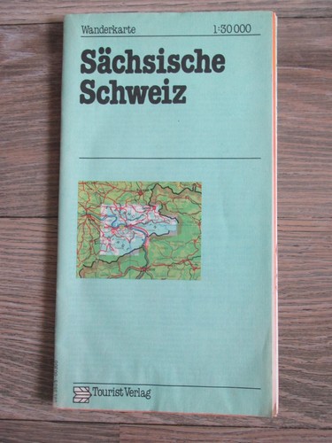 Ddr wanderkarte sächsische - ddr,