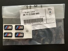 4x Original BMW M Emblem