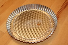 Obstbodenform Mürbeteig-Backform Boden Torte Backen silber 27 cm Durchmesser