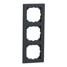 MERTEN MEG4030-3614 3fach schwarz matt M-Pure M-Pure-Rahmen