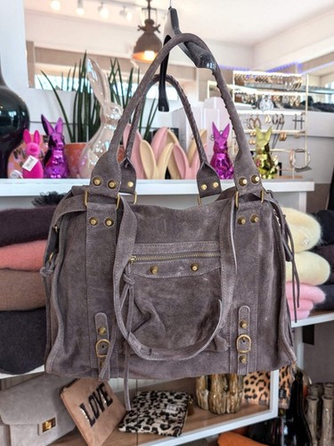 Wildledertasche shopping bag - shopping,