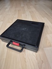 Diakoffer schwarz 5 50er Magazine Diakasten tragbar 30x30x6 cm Schiebeschloß rot