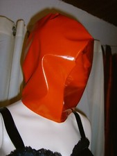 Lackmaske rot schwarz Plastikgesicht rot oder durchsichtig, Facemask 