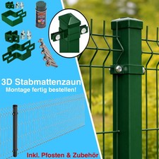 Doppelstabmattenzaun Set 3D
