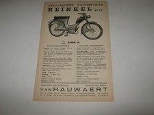 Heinkel Belgien Perle Werbeprospekt