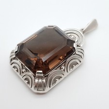 Art Deco Silber Anhänger mit