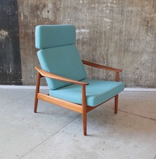 Arne Vodder Cado Teak Sessel Neubezug Vintage 60er Mid-Century Easy Chair