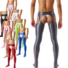 Herren Nylon Strumpfhosen Glanz Leggings Tight Hose Pantyhose Dessous Reizwäsche