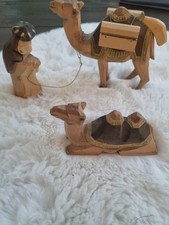 Krippenfiguren Weymouthskiefer handgeschnitzt Erzgebirge Volkskunst