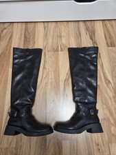 Oveknee Stiefel Zara Leder