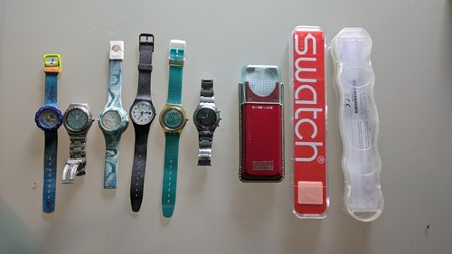 Konvolut von swatch uhren - von, swatch-uhren