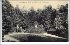 WYK Insel Föhr ~1910/20 Frau mit Kinderwagen Im Lembkehain Verlag W. Lind Nr 884