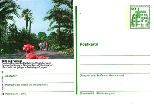 Bildpostkarte bad - (829),