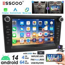 DAB+ 4+64G Android 14 Autoradio GPS Navi Für Opel Astra H G Corsa C D Zafira A B