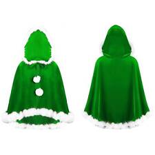 DE Unisex Kinder Kapuzenmantel Party Jungen Umhang Karneval Mädchen Hexenkappe