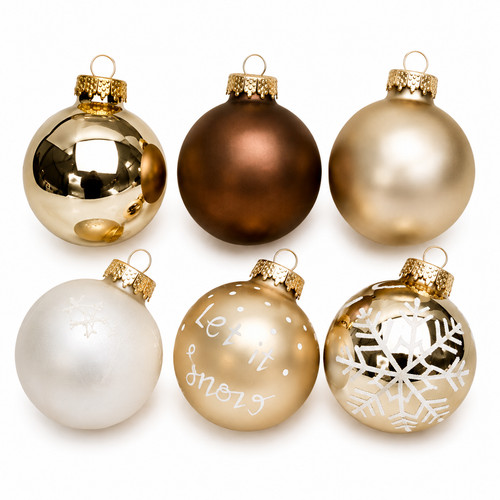 Glas weihnachtskugeln 8 - glas,