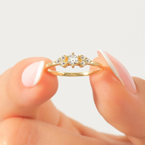 Moissanit ring - moissanit,