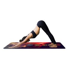 Mandala Print Yogamatte Tasche 1,5 mm dünn weich Chakra faltbar rutschfest Gym 