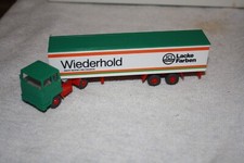 Modellauto Wiking, Ford Koffer- Sattelzug "Wiederhold"