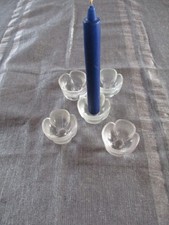 Rosenthal  5 Kerzenhalter Kerzenständer aus Glas  Form ohne Namen Björn Wiinblad