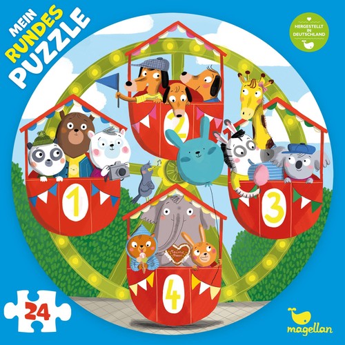 Mein rundes puzzle auf dem - rundes,
