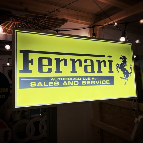 Ferrari leuchtschild 120x60cm - ferrari,