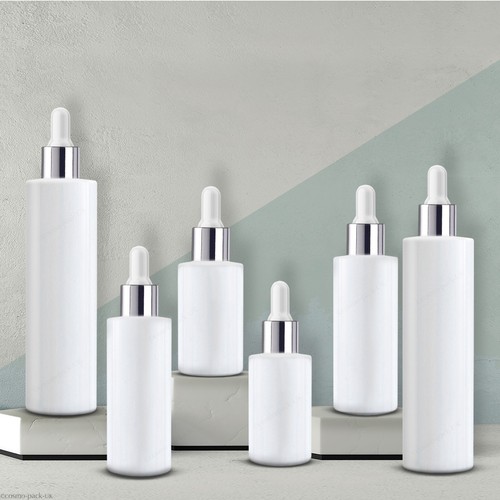 Weisse glas tropferflasche - glas,