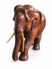 Große Holz Elefant Figur
