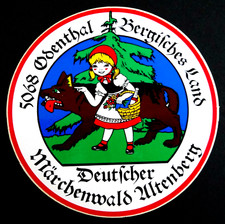 Souvenir-Aufkleber Altenberg Deutscher Märchenwald 5068 Odenthal 80er Cekade