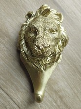 1x Wandhaak Leeuw Goud Keramik