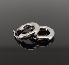 Creolen Weißgold - 750 / 18 K WG Ohrringe