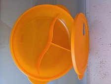 Tupperware Crystalwave Micro Tub Menuteller Nr 3 unterteilt Mikrowellengeschirr
