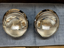 Scheinwerfer für Porsche 911 G-Modell oder 964, komplett mit Chromringen