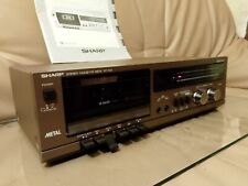 Sharp RT 100HB Tapedeck Kassettendeck RARITÄT 1982 mit Service Anleitung
