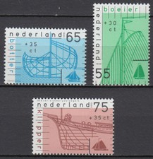 Niederlande 1989 ** Mi.1361/63 A Historische Schiffe Historical Ships [st3000]