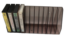 Weidmann - Weig - Kassettenregal - transparent-braun - für 12 Kompaktkassetten