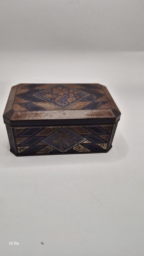 Antike blechdose jugendstil - blechdose, /