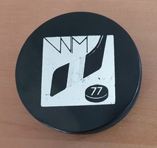 Eishockey Puck WM 1977, made in Czechoslovakia, Super Zustand