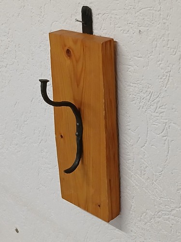 Wandkerzenhalter geschmiedet - wandkerzenhalter,